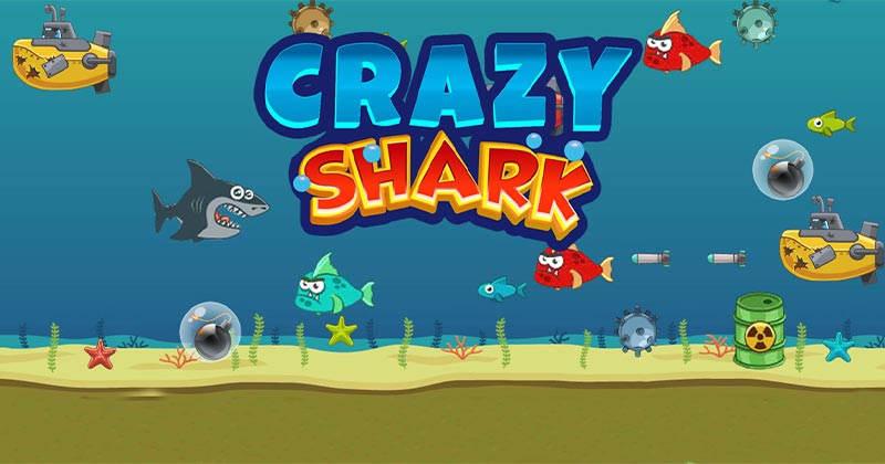 Crazy Sharks| Hungry shark games- Holagames.io